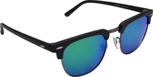 Cristiano Ronnie Clubmaster Full-Frame Blue Sunglasses ,Men(RN1044-Gun-Grn-Mr)