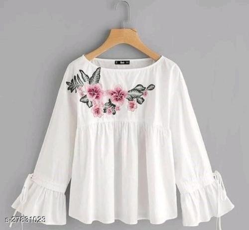 TRENDY COTTON EMBROIDARY TOPS