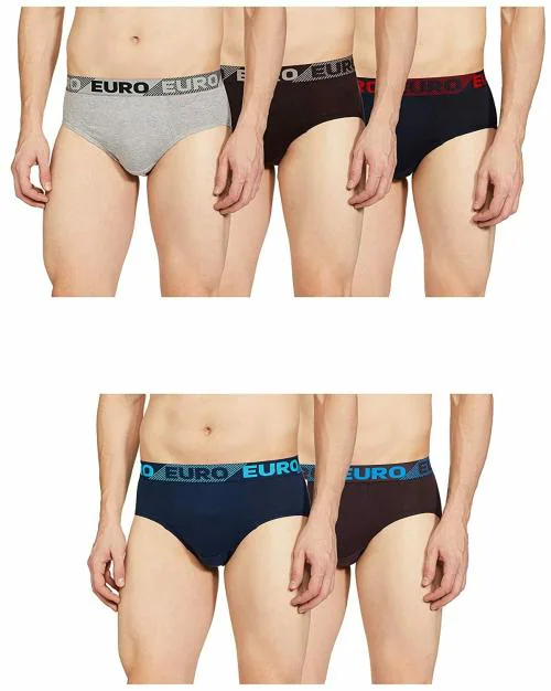 EURO MENS COTTON BRIEF PACK OF 5