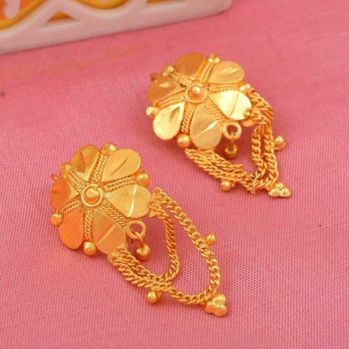 Memoir Gold Plated Stud Earring Gold (Women)