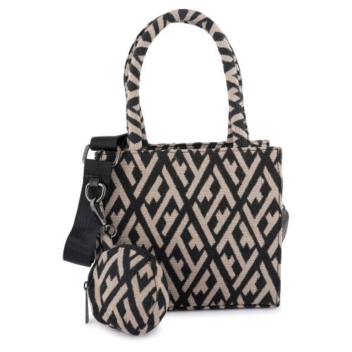 Haul & Handle satchel bag With Pouch Casual For Woman (Black) Color