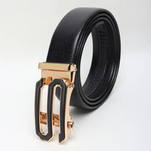Elite Crafts Stylish Designed PU Leather Adjustable Auto Lock Buckle Belt For Men