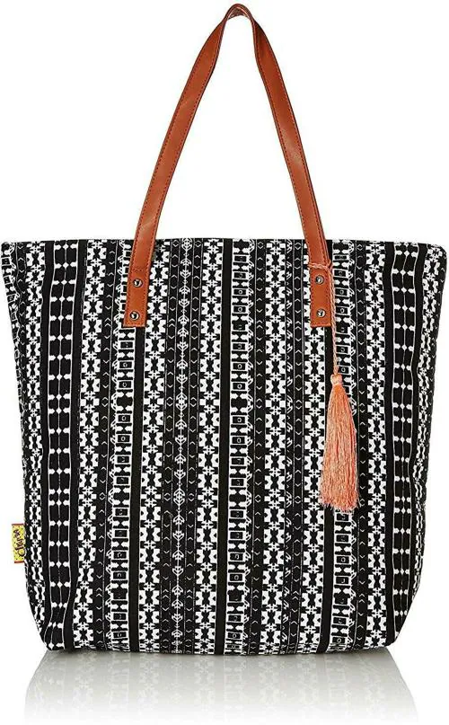 kanvas katha Women's Tote Bag Shoulder Bag (Multicolor, 4)
