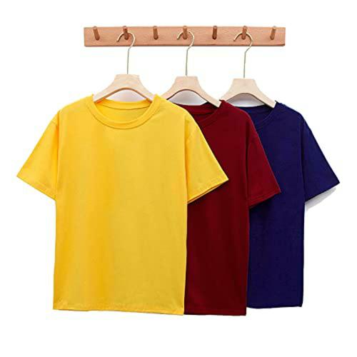 Women Multicolor Printed Pack of 3 T-shirt (S)