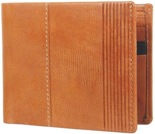 Leather Complex Men Brown Rfid Wallet