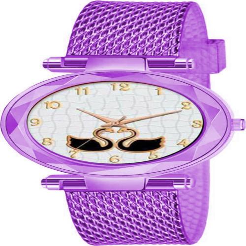 Bolun Analog Purple Dial Purple Strap Watch For Women