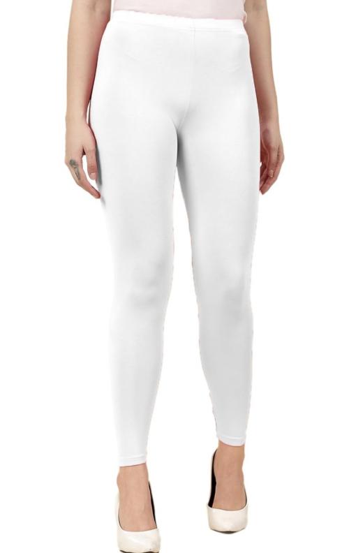 Women Red Ankle Length Leggings