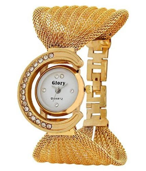 Zest4Kids Glory Gold Metel Watch For Women And Girls