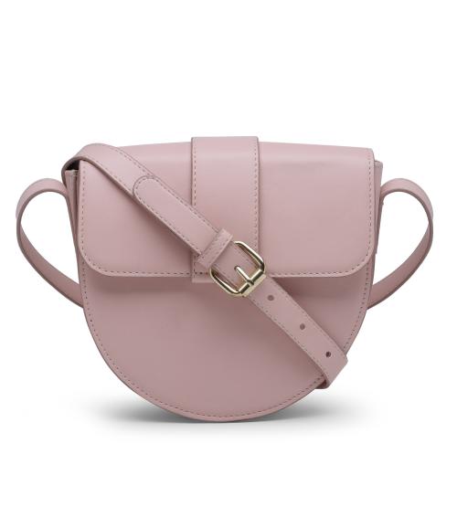 AQUATAN Cross body Faux Leather half moon shaped pink sling Bag