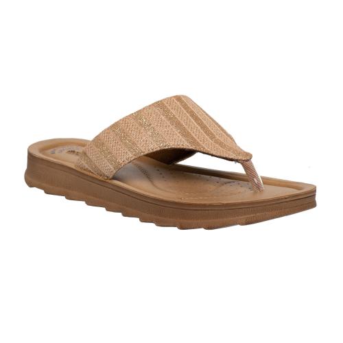 Aerowalk Gold Casual Slipper for Women