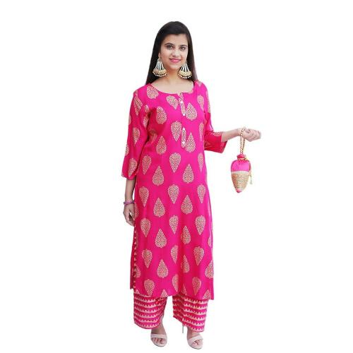 Nak Women Rayon Kurta Set
