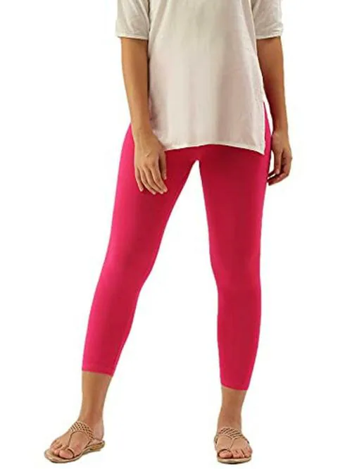 De Moza Women Pink Leggings Cotton JioMart
