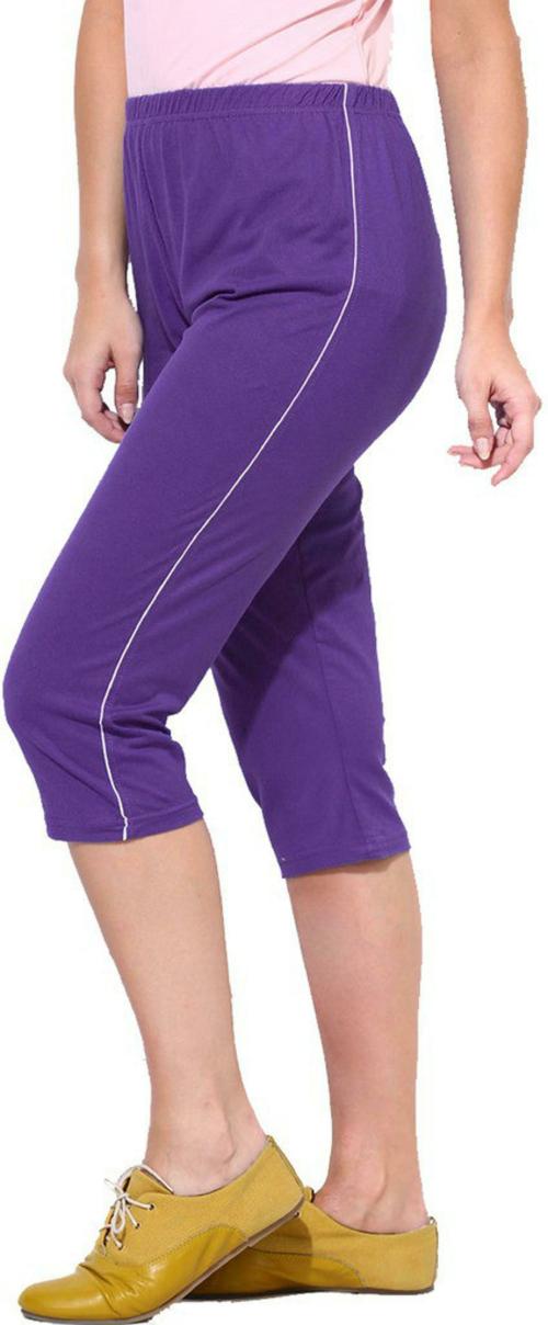 Espresso Women Purple Capris Pack of 1 (M)