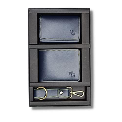 Buy Giftana 3 in 1 Gift Set for Men Vegan Leather Wallet, Card Holder