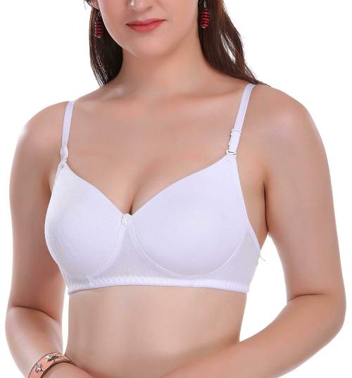 Eve's Beauty Women White 40B Cotton Padded Bra (40B)