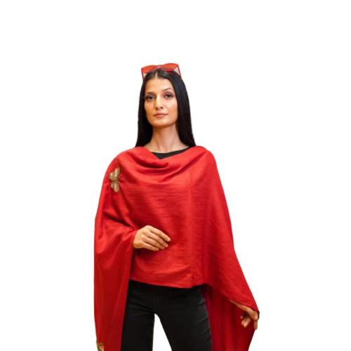 TRISHYA Butterfly Stole Merino Wool Scarf For Women and Girls