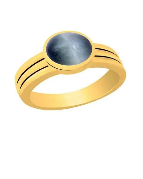 CEYLONMINE Cats eye Ring with natural Original stone Stone Cat's Eye Gold Plated Ring