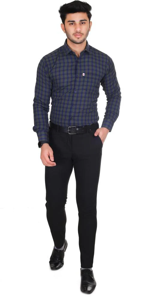 Marc Laurent Branded Cotton Casual Shirt For Men | Checkered Shirt | Casual Cotton Shir | Shirt For Men | Shirt For Mens | Casual Shirt For Men | Party Wear Shirt | Regular Fit | Trending Shirt Green, L