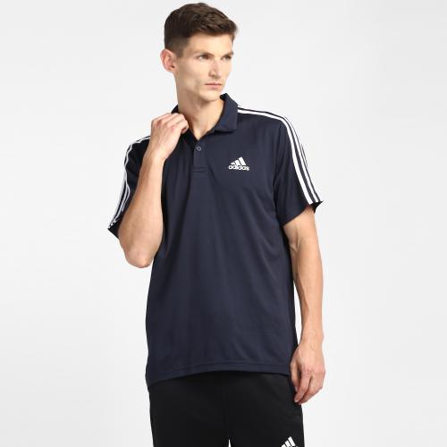 Adidas Men M 3S PS Blue Training Polo Shirt