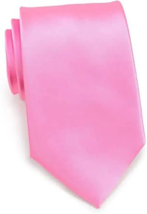 Leonardi Women Pink Microfiber Necktie