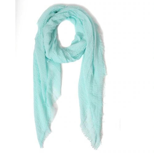 BugShield Clothing Women's Cotton Mosquito Repellent Anti-Bug Scarf Turquoise