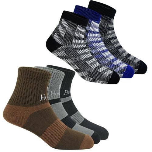 Husskinz Men and Women Self Design Ankle Length Socks (Pack of 6) 4