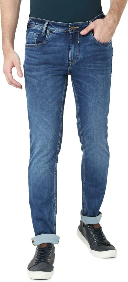 Mufti DENIM DELUXE STRETCH SUPER SLIM FIT DARK INDIGO BLUE JEANS