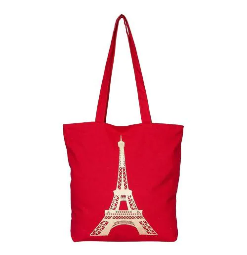 ALPINES STORE Stylish Ladies Large size Red Cotton Tote Bag