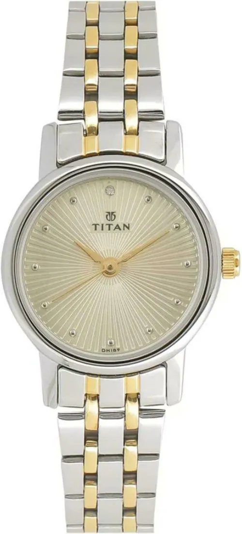 Titan Free Size Beige Dial Multi-Color Strap Analog Watch For Women - (2593BM01)