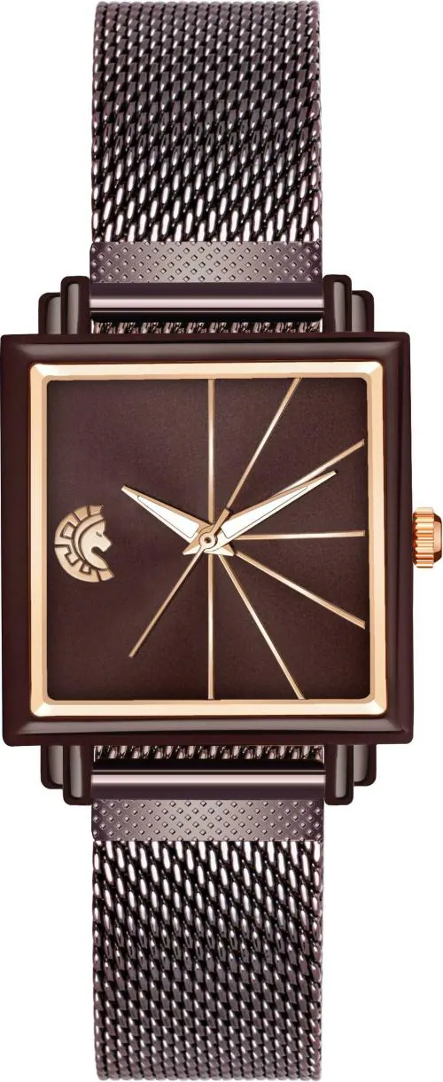 Studio Etheno Analog Brown Dial Brown Strap Watch for Women - (SQ-BR-BR)
