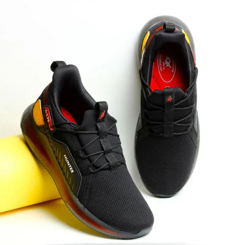 JQR-Hunter-Black-Red,Running Shoes