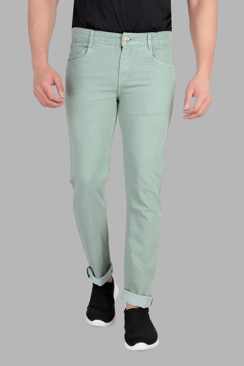 Ragzo Men Light Green Jeans