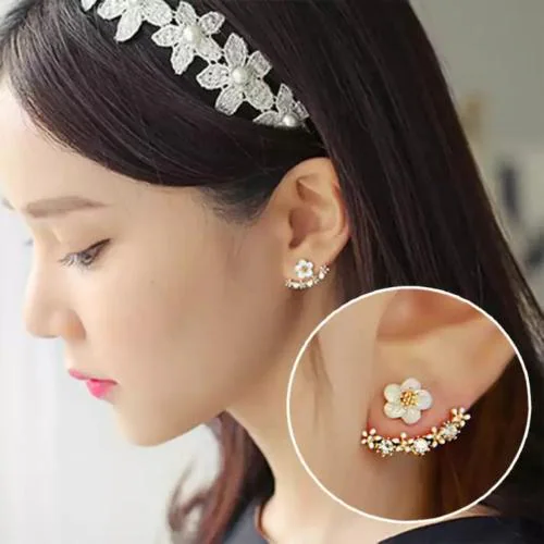 CoolWool Flower Shining Earrings & Studs for Women and Girls