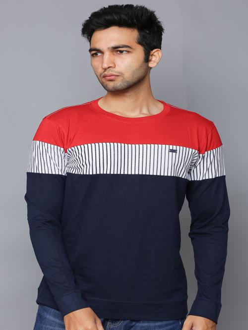 BULLMER Multicolor full sleeve Single Colorblock Round Neck T-shirt For Men T Shirt For Men | Men T Shirt | Men Tshirt | Tshirt for Men | T Shirts | Tshirts | Oversized Tshirt | Men Tshirt