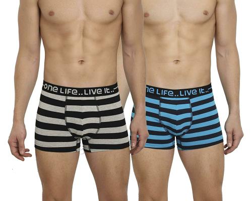 Olli Men Multicolor Cotton Pack of 2 Trunks