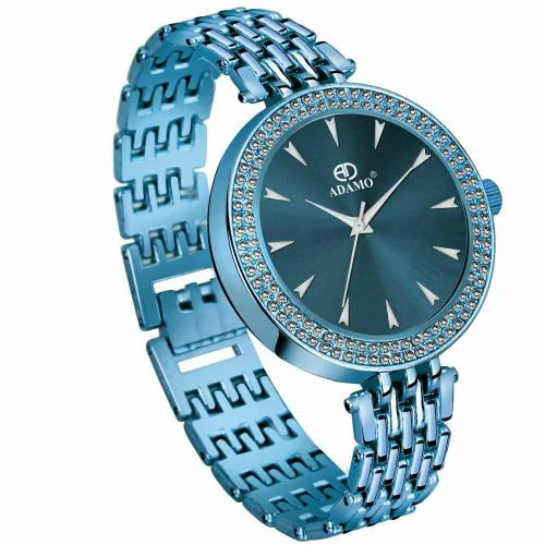 ADAMO Designer Blue Dial Women's & Girl's Watch 858BBM05
