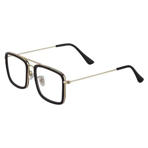 US DESIRE Square Tony Stark Iron Man Blue Light Filter Computer Glasses UV Eye Protection Eyeglass