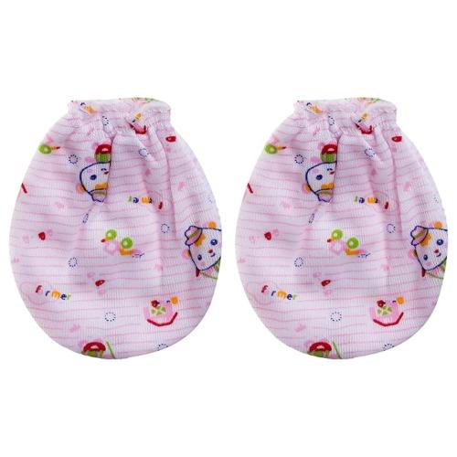 Kozeecub Newborn Baby's Cotton Housiry Mittens Booties Hand Tender for Age 0 to 6 Months