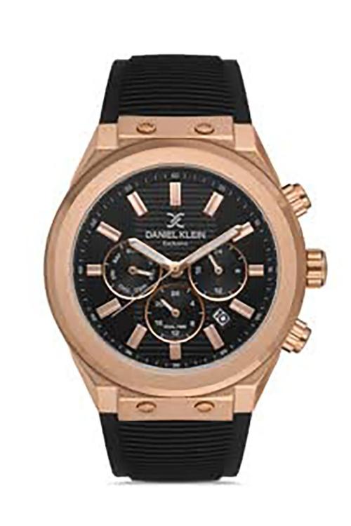 Daniel Klein Analog Black Dial Black Strap Watch for Men (DK.1.13321-4)