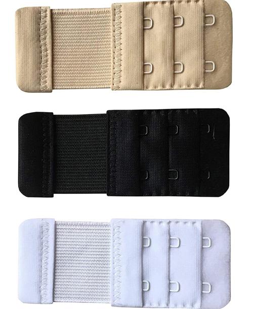 Samvar Multicolor Self Design Cotton Pack of 3 Bra Extender