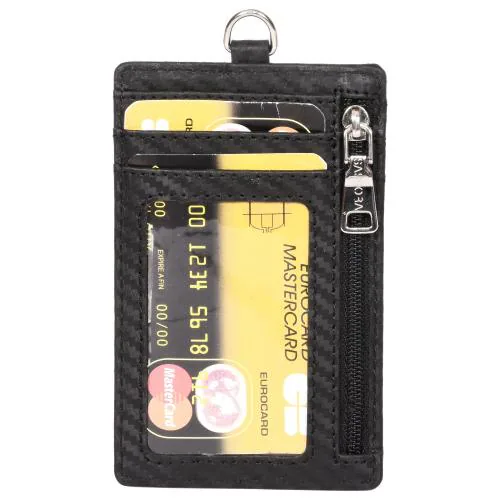 Sassora Genium Leather Black unisex Card Holder