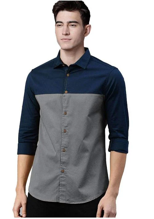 GAT FASHION Men's Regular Fit Cotton Casual Full Sleeves Shirt (Size - XL)