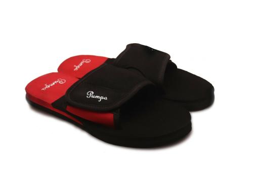 PUMPA Soft Slippers for Men BLKRED 10