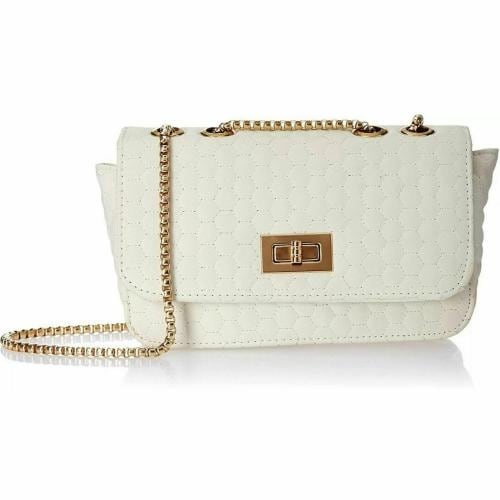 Fargo White Sling Bag Leatherette Side Sling Bags For Women's Ladies (Off-White_EVS-124)