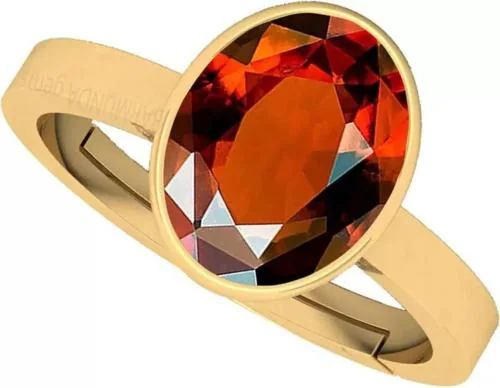 Chopra Gems & Jewellery Brass Gomed Stone Ring (Men and Women) - Free Size