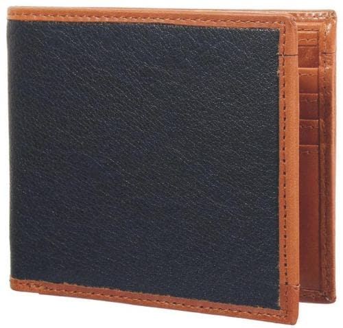 Leather Complex Men Brown Rfid Wallet