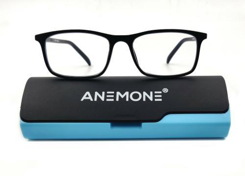 Anemone (+1.25) Anti Glare and Blue Cut Rectangle Full Rim Computer Glass for Men, Women