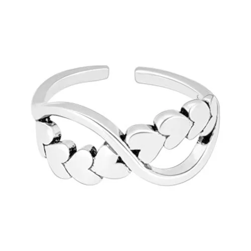 Giva Sterling Silver One Size Infinite Love Ring