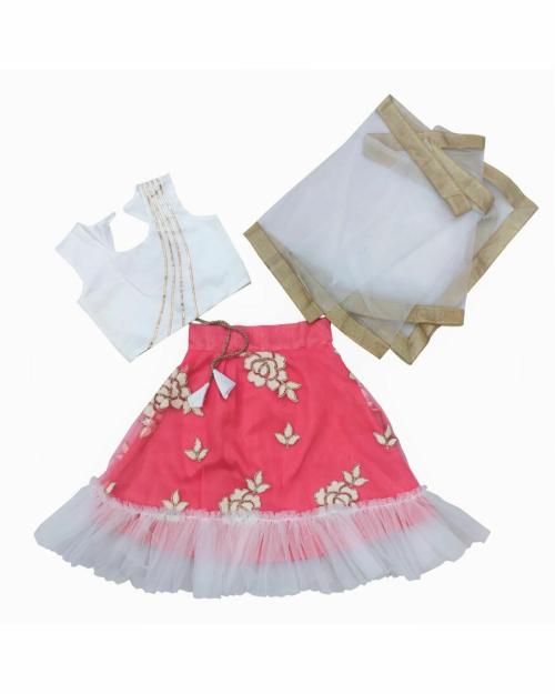 Jugnoo Mart Fancy Lehenga Choli and Dupatta Set for Girls