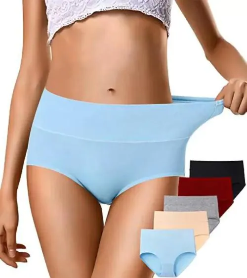 Women Underwear Soft Cotton High Waist Breathable Solid Color Pack of 3 30 TILL 34